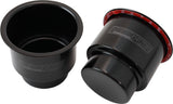 Large Cup Holders Black Pair Shifter Riser Drink Hold AF72-9088BLK - Aeroflow
