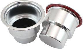 Small Cup Holders Silver Pair Shifter Riser Drink Hold AF72-9091 - Aeroflow