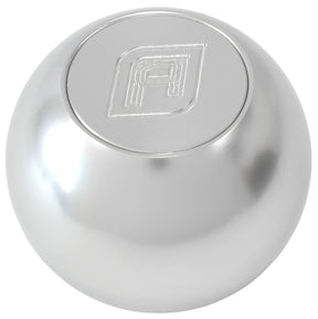 Billet Round Silver Gear Knob Shift Shifter Ball 1/2"-20 AF72-9900 - Aeroflow