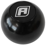 Billet Round Black Gear Knob Shift Shifter Ball 1/2"-20 AF72-9900BLK - Aeroflow