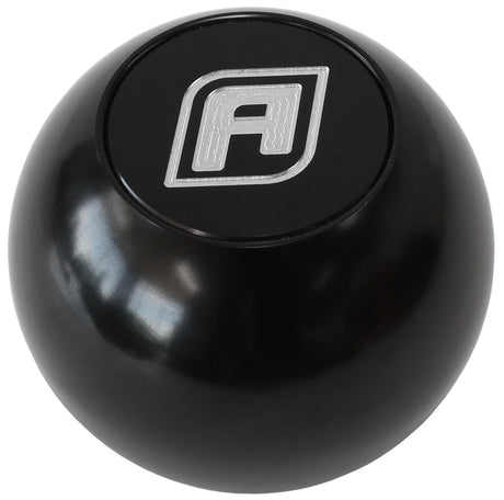 Billet Round Black Gear Knob Shift Shifter Ball 1/2"-20 AF72-9900BLK - Aeroflow