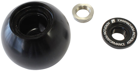 Bare Black Shifter Gear Knob No Insert No Button 1/2"-20 AF72-9905BLK - Aeroflow