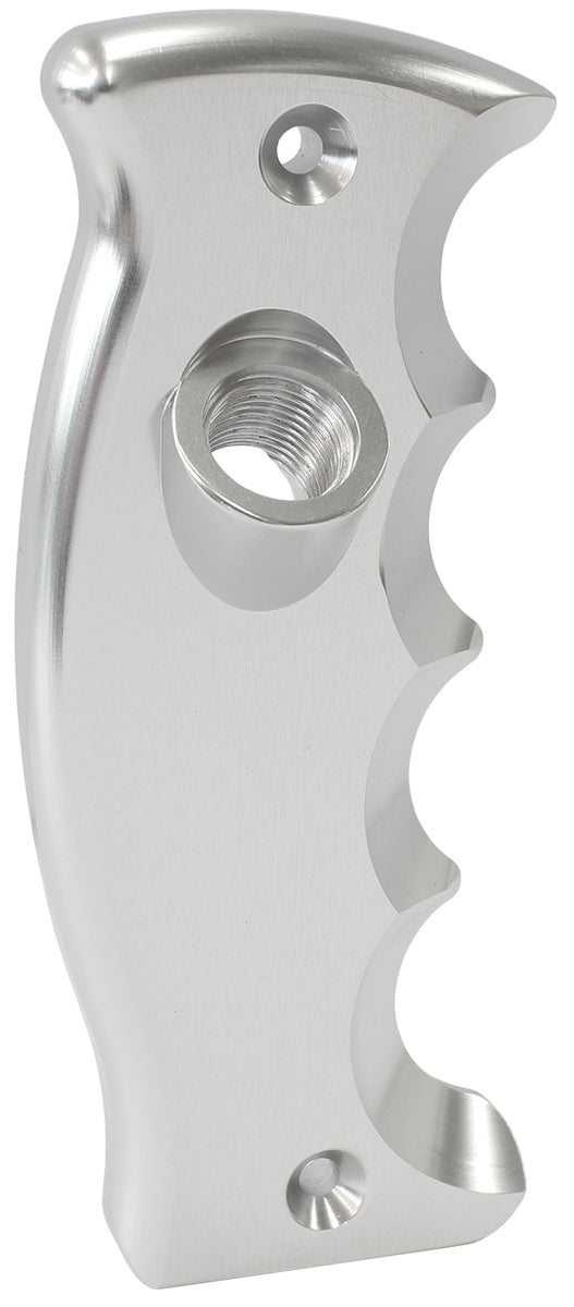 Button Pistol Grip Side Plate Drivers Side Handle Silver AF72-9913 - Aeroflow