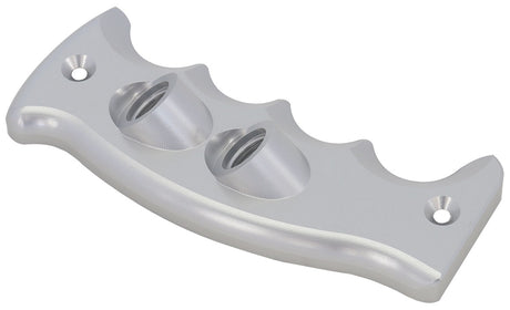 Dual Button Pistol Grip Side Plate Drivers Handle Silver AF72-9923 - Aeroflow