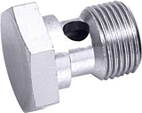 Banjo Bolt M12 x 1.5 Thread Silver AF724-06S - Aeroflow