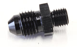 Metric M8 x 1.0mm To -4AN Black Male M8 x 1.0mm To -4AN AF728-04BLK - Aeroflow