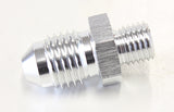 Metric M8 x 1.0mm To -4AN Silver Male M8 x 1.0mm To -4AN AF728-04S - Aeroflow
