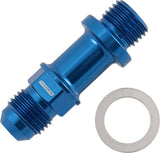 Metric M14 x 1.5mm To -6 Long Extension 51mm Blue Male -6AN AF732-06L - Aeroflow