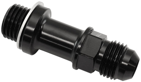 Metric M14 x 1.5mm To -6 Long Extension 51mm Black Male -6AN AF732-06LBLK - Aeroflow