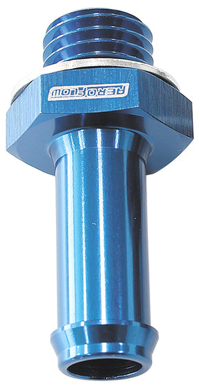 Metric M18 x 1.5mm > 5/16 Barb Blue Male M18 x 5/16" Barb AF734-05 - Aeroflow