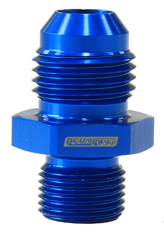 Metric M12 x 1.0mm To -6AN Blue Male M12 x 1.0mm To -6AN AF738-06 - Aeroflow