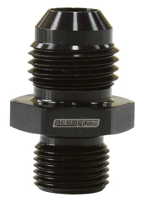 Metric M12 x 1.0mm To -6AN Black Male M12 x 1.0mm To -6AN AF738-06BLK - Aeroflow