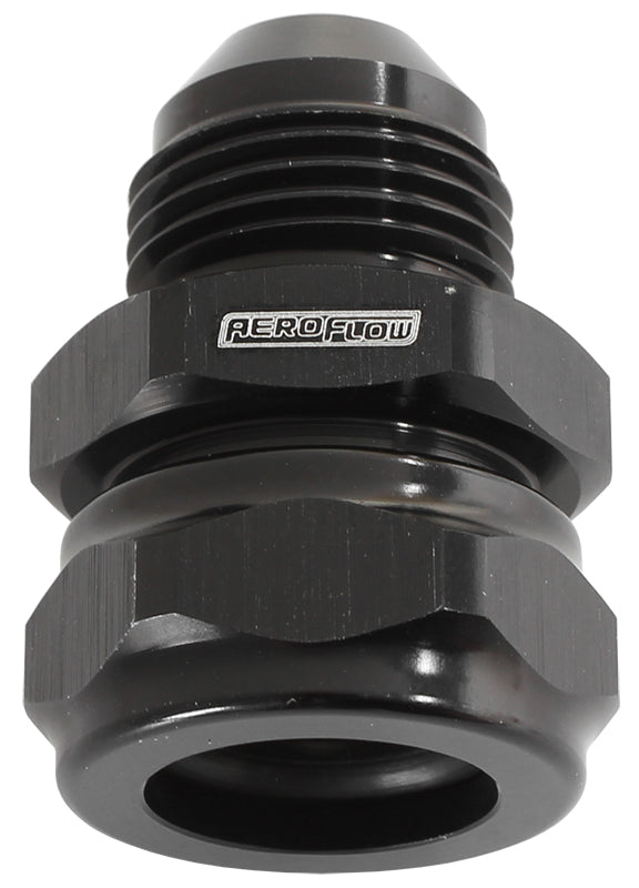 1/2" Barb To -8AN Adapter Black Converts Male Barb To AN AF741-08-08BLK - Aeroflow