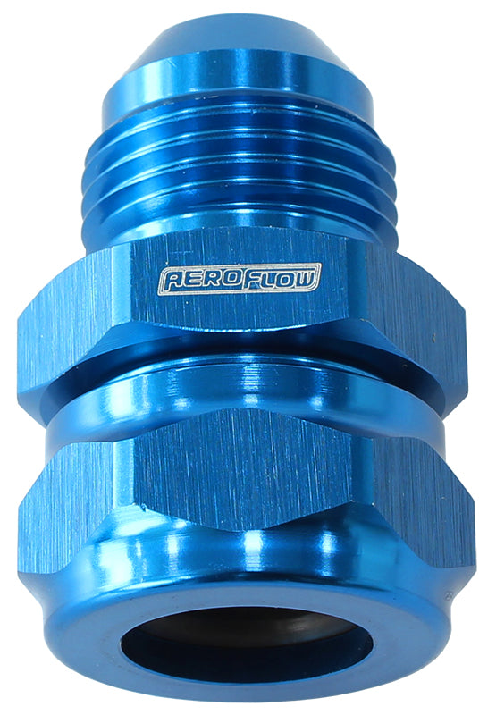 15mm Barb To -10AN Adapter Blue Converts Male Barb To AN AF741-10-09 - Aeroflow