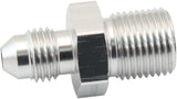 Metric M14 x 1.25mm To -4AN Silver Male M14 X1.25mm To -4 AF742-04S - Aeroflow