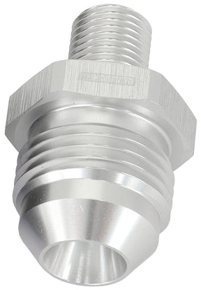 Metric M10 x 1.0mm To -8AN Silver Male M10 x 1.0mm To -8AN AF743-08S - Aeroflow
