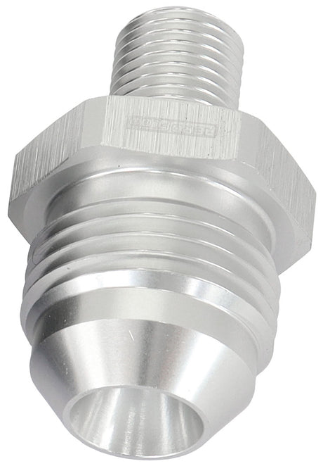 Metric M10 x 1.0mm To -8AN Silver Male M10 x 1.0mm To -8AN AF743-08S - Aeroflow