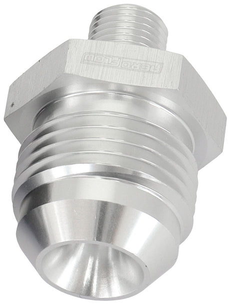 Metric M10 x 1.0mm To -10AN Silver Male M10 x 1.0mm To -10AN AF743-10S - Aeroflow