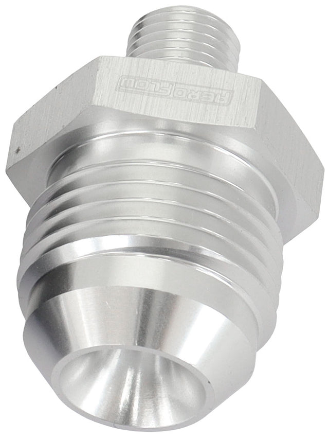 Metric M10 x 1.0mm To -10AN Silver Male M10 x 1.0mm To -10AN AF743-10S - Aeroflow