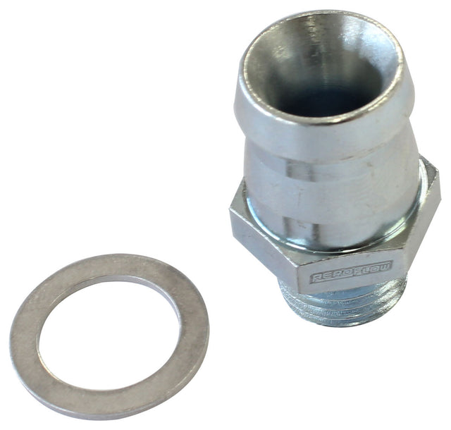 Metric M14 x 1.5 To 5/8" Shortbarb Sit Boosted Turbo Steel AF746-04ST - Aeroflow