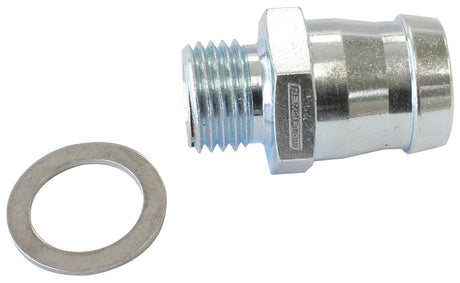 Metric M14 x 1.5 To 5/8" Shortbarb Sit Boosted Turbo Steel AF746-04ST - Aeroflow