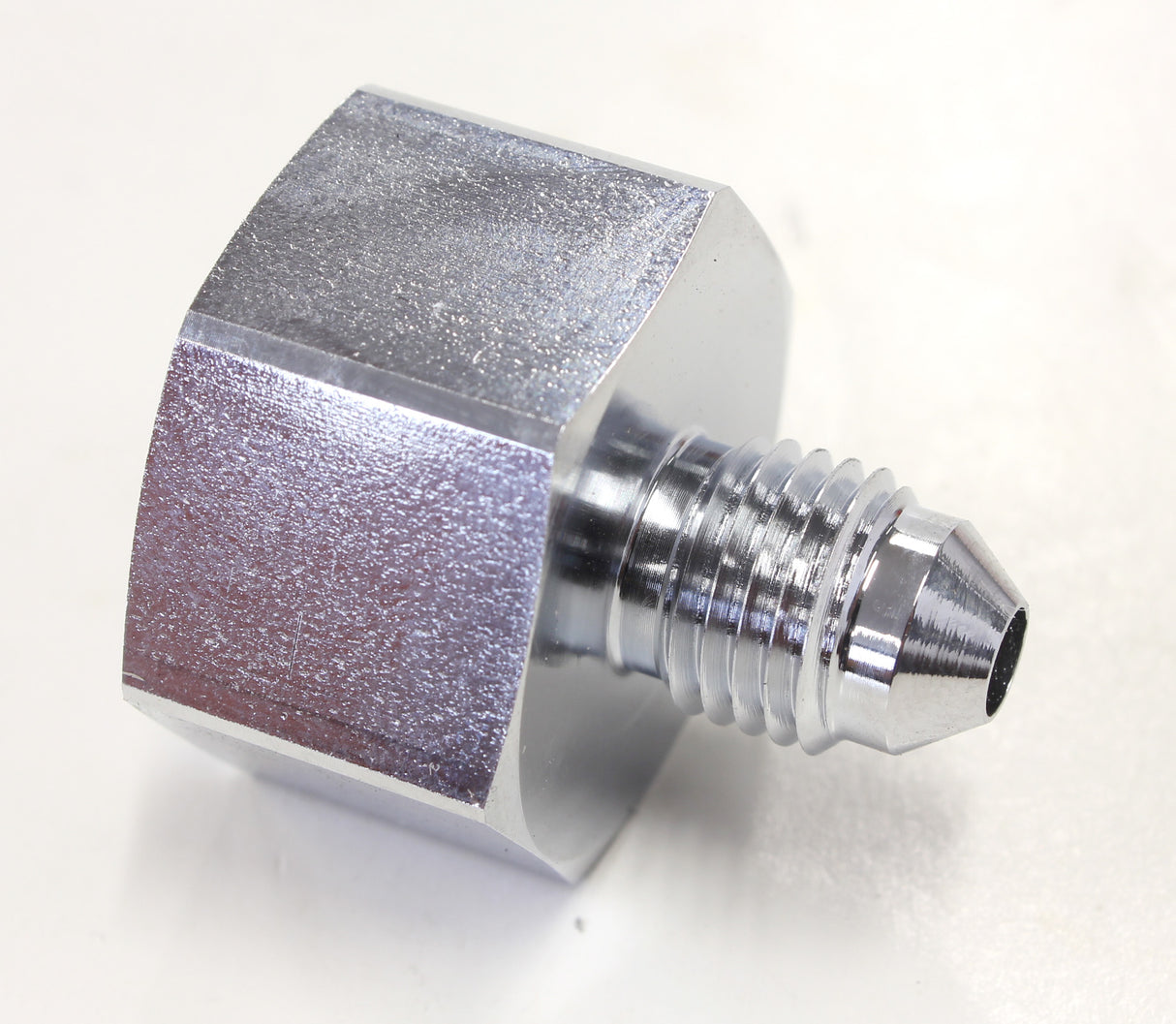 Nitrous Bottle Adapter -4AN Steel Finish Suits Boc Bottle AF760-04 - Aeroflow