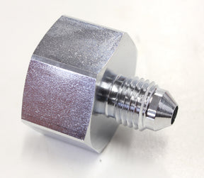Nitrous Bottle Adapter -4AN Steel Finish Suits Boc Bottle AF760-04 - Aeroflow