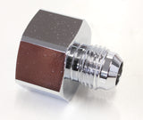 Nitrous Bottle Adapter -6AN Steel Finish Suits Boc Bottle AF760-06 - Aeroflow