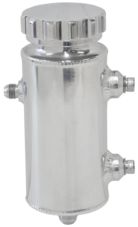 Universal Power Steer Tank 8" x 3.5" With -8 Polished AF77-1014 - Aeroflow