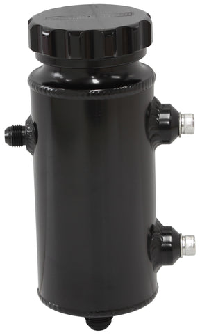 Universal Power Steer Tank 8" x 3.5" With -8 Black AF77-1014BLK - Aeroflow