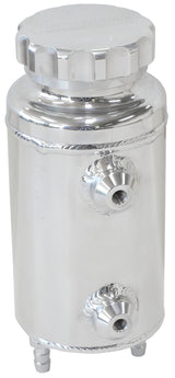 Universal Radiator Overflow Tank 8" x 3.5" -4 ORB Polished AF77-1015 - Aeroflow