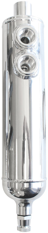 Universal Breather Tank F/Male 2 x -12ORB 13" x 3" Polished AF77-1017 - Aeroflow