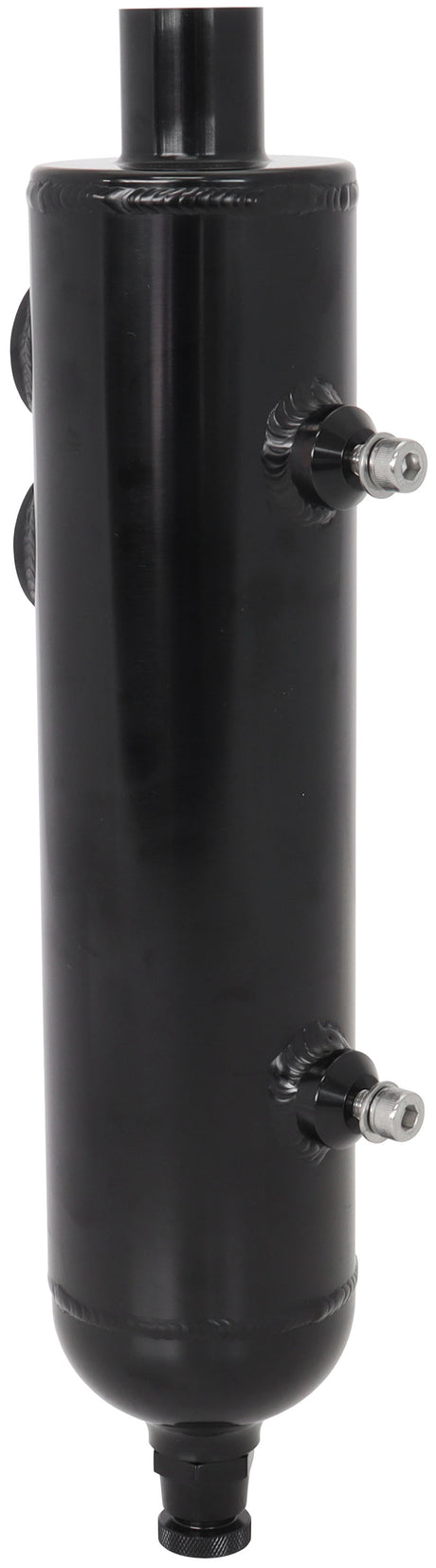 Universal Breather Tank F/Male 2 x -12ORB 13" x 3" Black AF77-1017BLK - Aeroflow