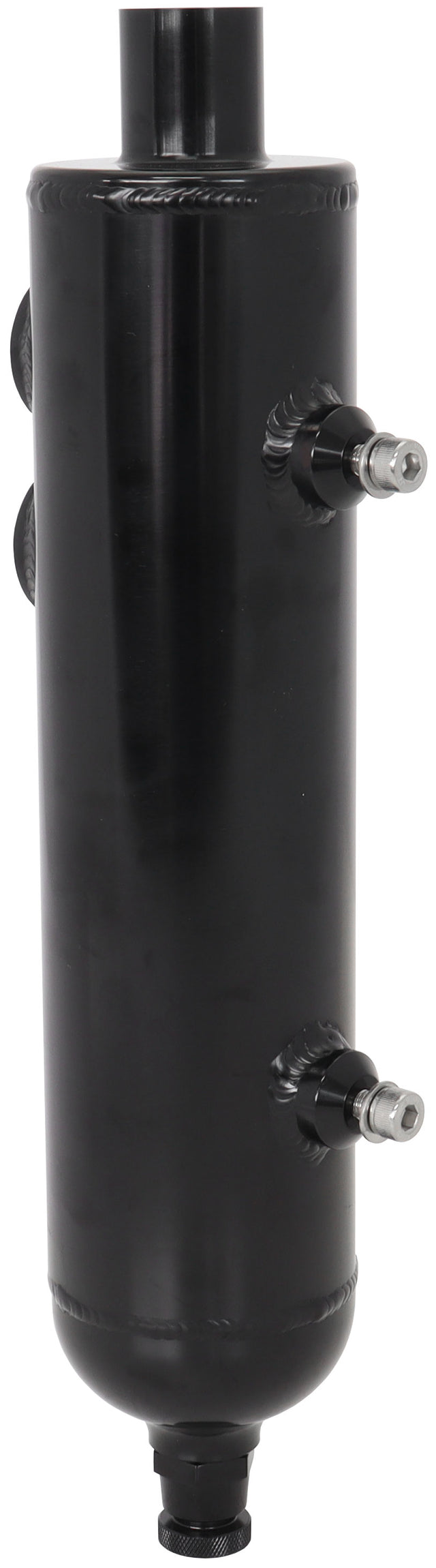 Universal Breather Tank F/Male 2 x -12ORB 13" x 3" Black AF77-1017BLK - Aeroflow