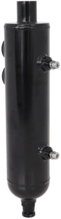 Universal Breather Tank F/Male 2 x -12ORB 13" x 3" Black AF77-1017BLK - Aeroflow