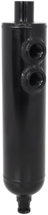 Universal Breather Tank F/Male 2 x -12ORB 13" x 3" Black AF77-1017BLK - Aeroflow