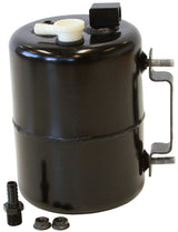 Brake Vac Tank Black Alloy 3/8" Barb Fittings Bracket Inc AF77-1018BLK - Aeroflow