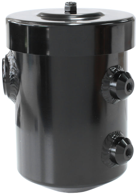 Dry Sump / Breather Tank, Internal Baffling Can Vent To Atmo AF77-1019BLK - Aeroflow