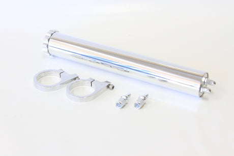 Billet Radiator Overflow Tank Polished, 13" x 2", 295ml AF77-1021 - Aeroflow