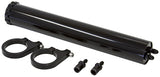 Billet Radiator Overflow Tank Black, 13" x 2", 295ml AF77-1021BLK - Aeroflow