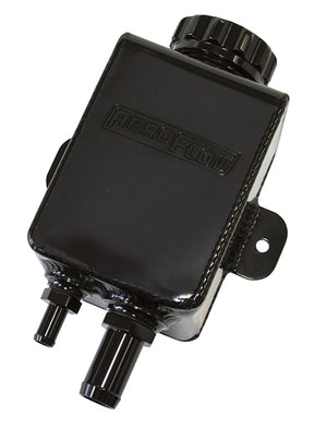 Fabricated P/Steer Tank Square -10 & -6ORB Ports Black AF77-1025BLK - Aeroflow