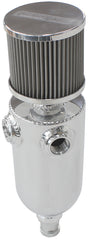 Univ Breather Tank 2x -8ORB 6.5 x 3.5" S/S Billet Breather AF77-1030 - Aeroflow
