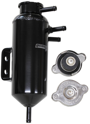 Universal Header Tank 5/16" Barbs Compact Design 32mm Cap AF77-1031BLK - Aeroflow