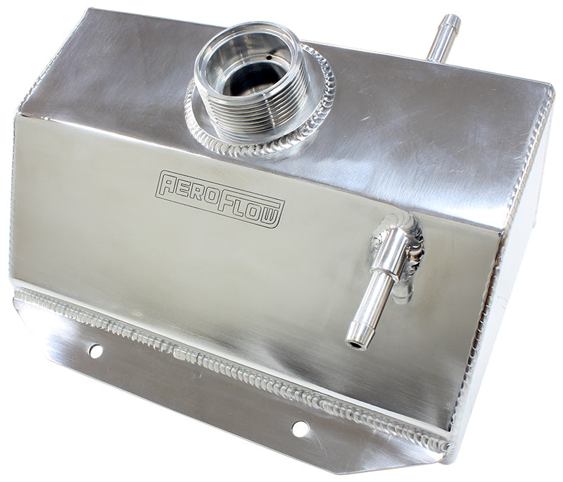 Mustang Coolant Overflow Tank Polished Suits Original Cap AF77-1033 - Aeroflow