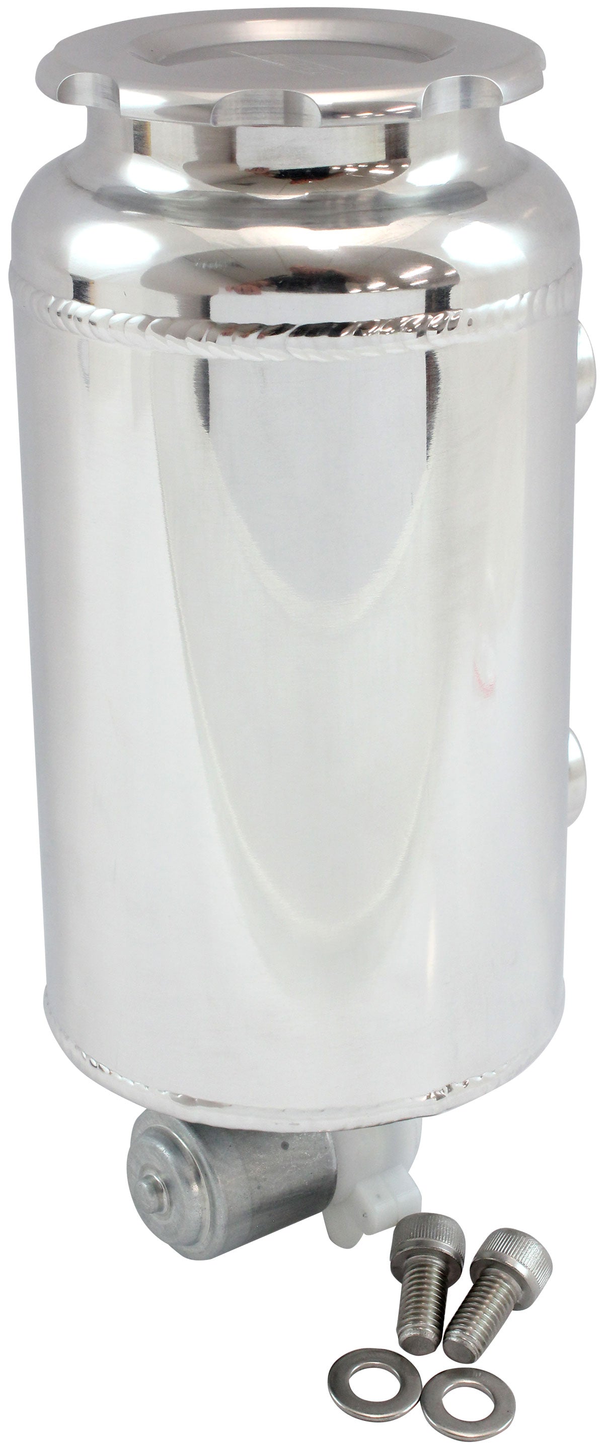 Round Universal Washer Tank Polished 163mm H x 88mm Dia AF77-1047 - Aeroflow