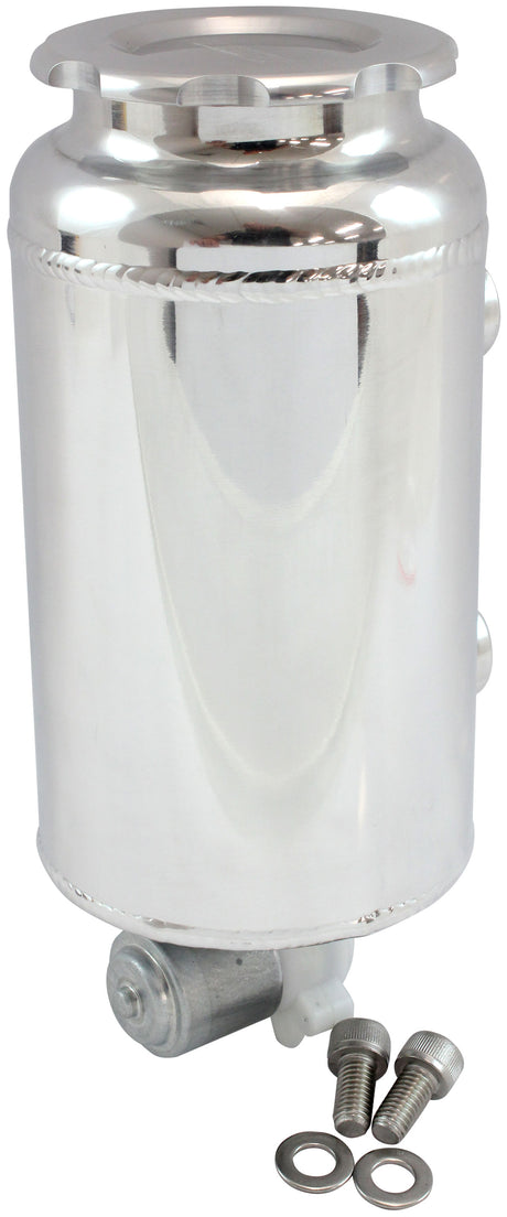 Round Universal Washer Tank Polished 163mm H x 88mm Dia AF77-1047 - Aeroflow