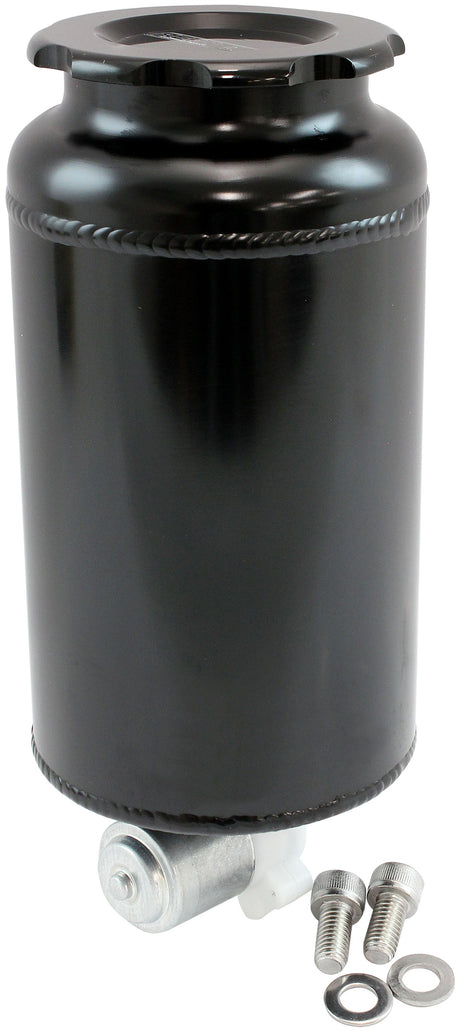 Round Universal Washer Tank Black 163mm H x 88mm Dia AF77-1047BLK - Aeroflow
