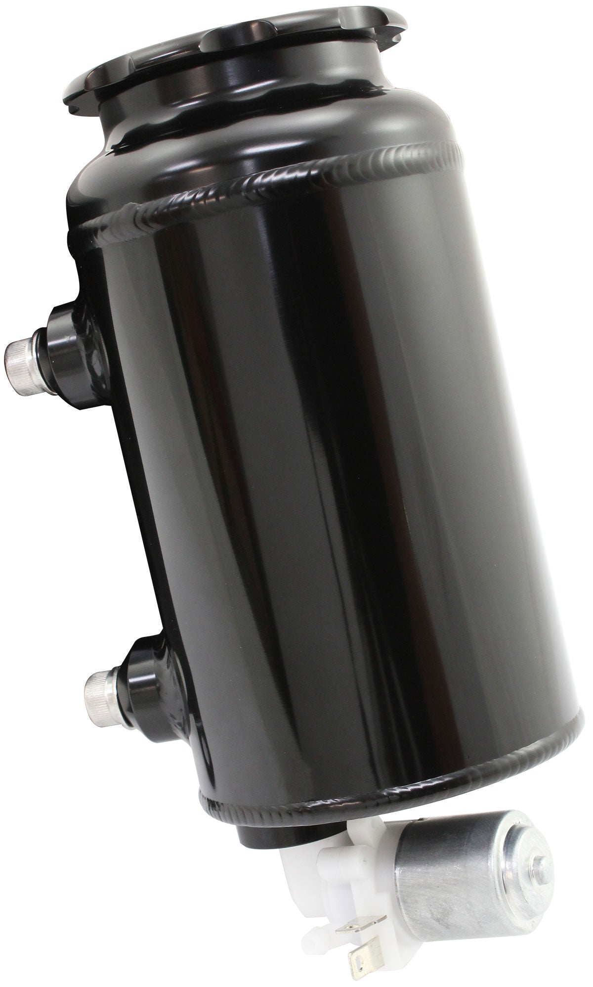 Round Universal Washer Tank Black 163mm H x 88mm Dia AF77-1047BLK - Aeroflow