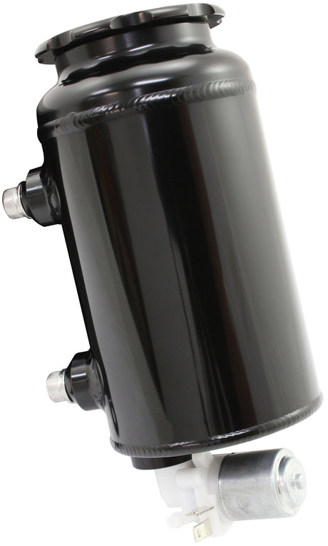 Round Universal Washer Tank Black 163mm H x 88mm Dia AF77-1047BLK - Aeroflow