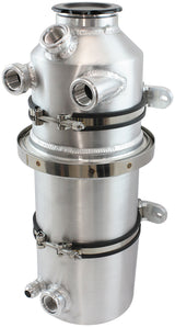 Dry Sump Tank 19.5" x 6" 2 Gal 495mm x 152mm 7.5L Raw Alloy AF77-1050 - Aeroflow
